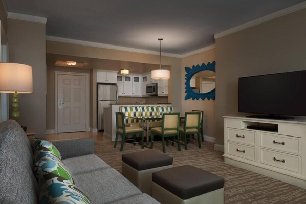 Living area - 2 Bedroom Villa, Garden view, Balcony - Marriotts OceanWatch Villas at Grande
(Myrtle Beach)