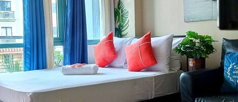 1 間睡房、熨斗/熨衫板、免費 Wi-Fi、床單