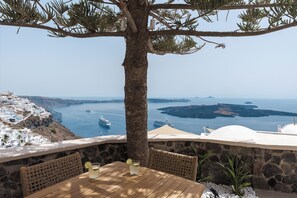 Deluxe Apartment, 2 Bedrooms, Heated Private Pool, Ocean View | Beach/ocean view - Morfes Luxury Suites by Caldera Houses (Santorini)