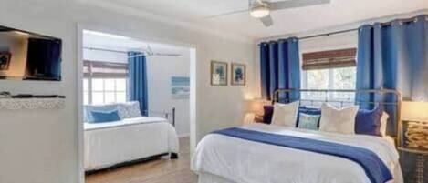 3 habitaciones, tabla de planchar con plancha, cuna de viaje y wifi