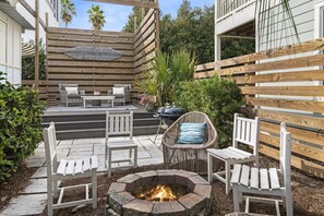 Terrace/patio - Little Blue Heaven 30A Beachside Cottage w/ Pool (Santa Rosa Beach)