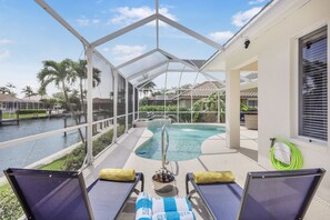A heated pool
