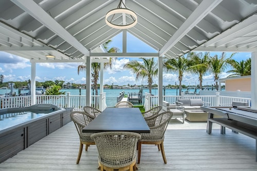 Island Waterfront Retreat with Pool near Beach