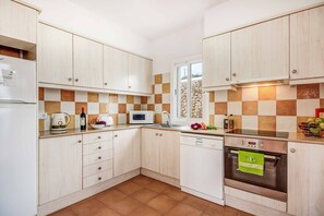 Fridge, microwave, oven, dishwasher - Villa Olga - Three Bedroom Villa, Sleeps 6 (Cala en Porter)