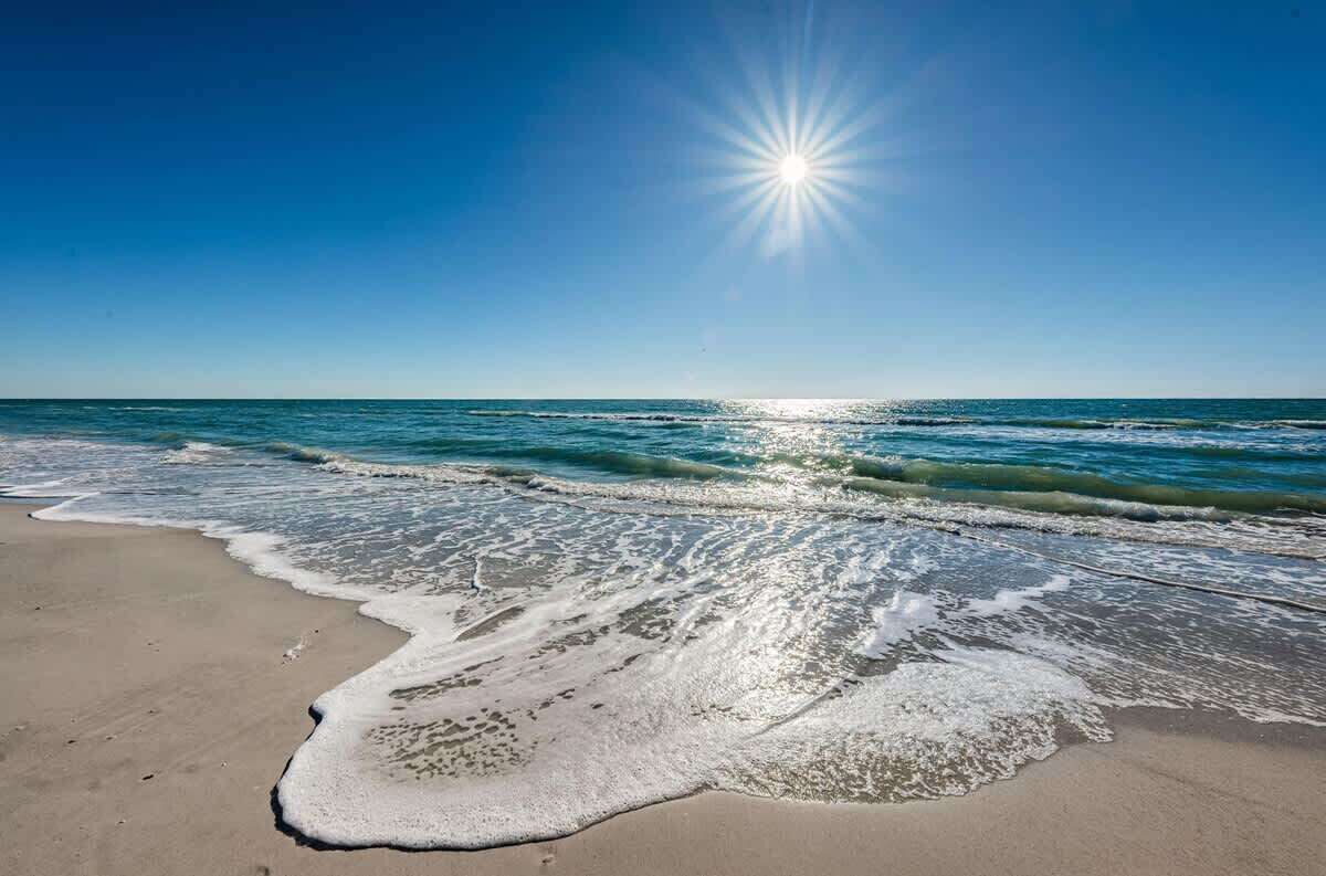 On the beach