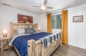 2 habitaciones, escritorio, tabla de planchar con plancha y wifi gratis 