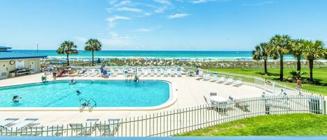 Condo, Multiple Beds (Moonspinner 211B) | Pool | Outdoor pool, a heated pool