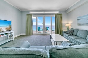 Condo, 1 King Bed with Sofa bed (Laketown Wharf 2017) | Living area | TV - Laketown Wharf 2017 (Panama City Beach)