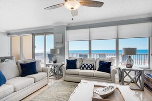 Condo, Multiple Beds (Hidden Dunes 403) | Living area | TV