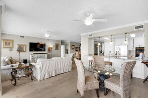 Condo, Multiple Beds (Hidden Dunes 1603) | Living area | TV - Hidden Dunes 1603 (Panama City Beach)