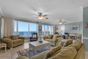Condo, Multiple Beds (Hidden Dunes 1501) | Living area | TV - Hidden Dunes 1501 (Panama City Beach)