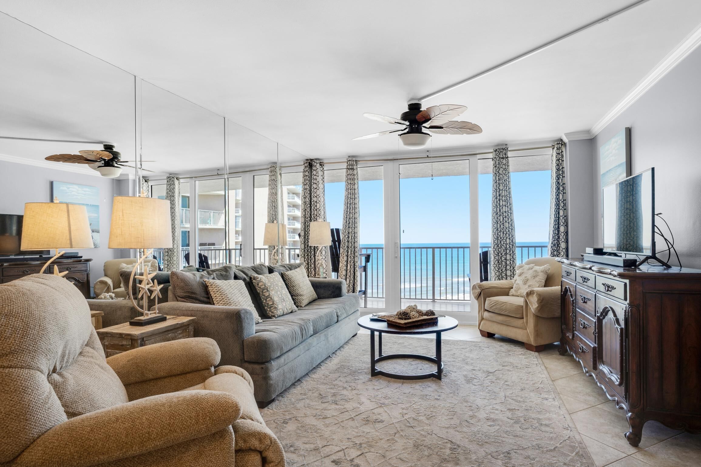 Condo, 1 King Bed with Sofa bed (Dunes of Panama 905E) | Living area | TV