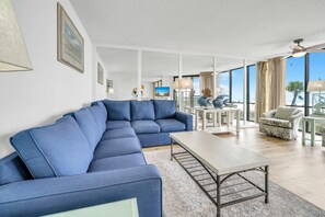 Condo, Multiple Beds (Windward 106 at Edgewater) | Living area
