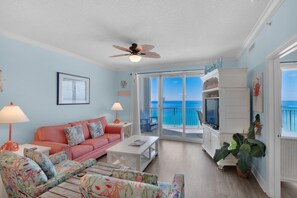 Condo, Multiple Beds (Twin Palms 1201) | Living area | TV - Twin Palms 1201 (Panama City Beach)