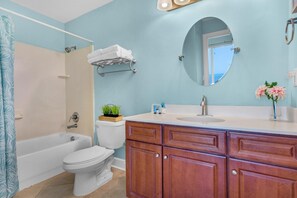 Condo, Multiple Beds (Ocean Villa Penthouse #2302) | Bathroom | Free toiletries, towels, soap, toilet paper - Ocean Villa Penthouse #2302 (Panama City Beach)