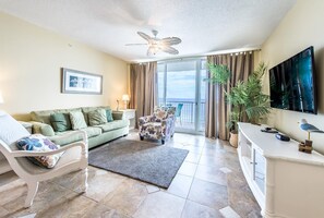 Condo, 1 King Bed with Sofa bed (Majestic Beach Towers 2-603) | Living area - Majestic Beach Towers 2-603 (Panama City Beach)