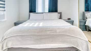 Desk, iron/ironing board, WiFi (free), bed sheets
