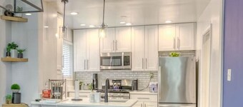 A modern 10-guest bungalow with two parking spots in northeast DC