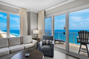 Condo, Multiple Beds (Grandview East 1601 - Azure Paradise) | Living area | TV - Grandview East 1601 - Azure Paradise (Panama City Beach)