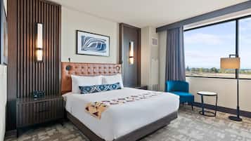 In-room safe, desk, laptop workspace, blackout drapes