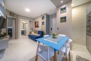 Living area - 469A - Sunny Flats Apto 408 (Bombinhas)