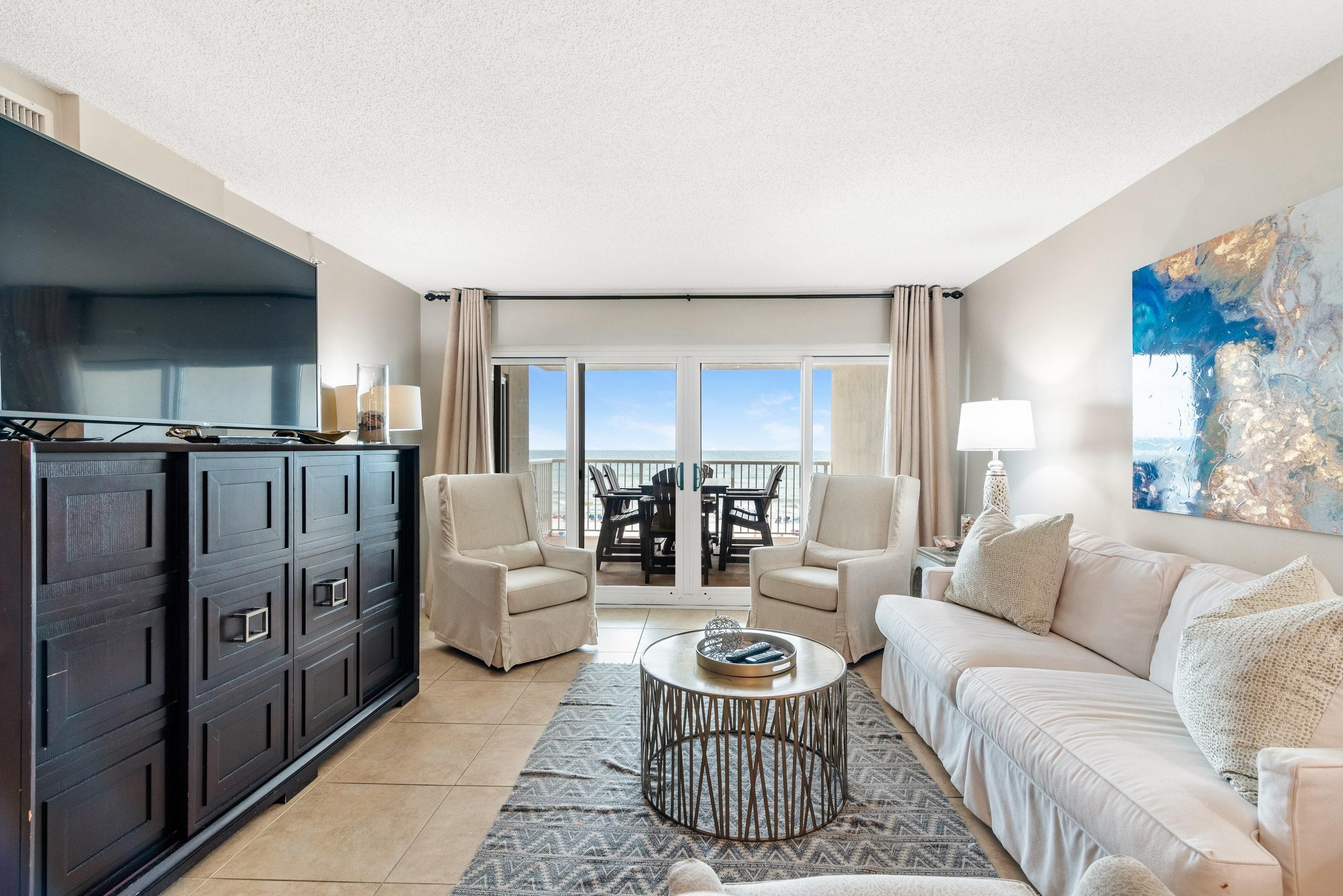 Condo, Multiple Beds (Sandy Key 335) | Living area | TV