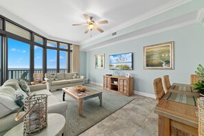 Condo, Multiple Beds (The Oasis at Orange Beach 1406 (Phoen) | Living area | TV - The Oasis at Orange Beach 1406 (Orange Beach)