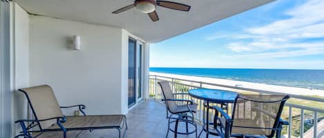 Condo, Multiple Beds (SeaSpray East 323- Gulf Front) | Outdoor dining