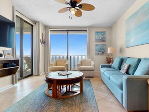 Condo, Multiple Beds (Shoalwater 1204) | Living area | TV - Shoalwater 1204 (Orange Beach)
