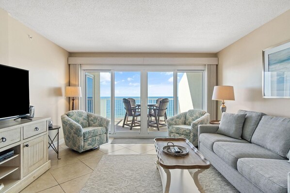 Condo, Multiple Beds (Sandy Key 825) | Living area | TV - Sandy Key 825 (Pensacola)
