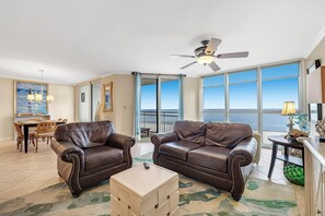Condo, Multiple Beds (SeaSpray West 503- Gulf Front) | Living area
