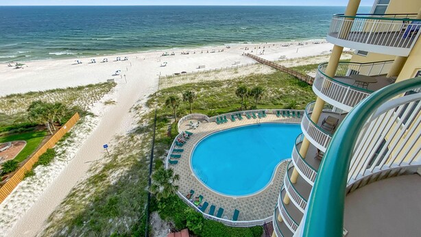 A resort with a pool, beach, and ocean view. - Beach Colony East 7A (Pensacola)