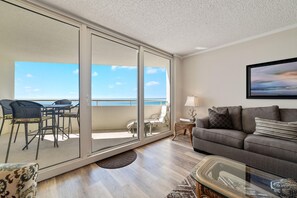 公寓客房, 1 張特大雙人床和 1 張沙發床 (Perdido Sun 712) | 起居區 | 電視