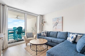 公寓客房, 1 張特大雙人床及 1 張梳化床 (Perdido Sun 508) | 客廳 | 電視