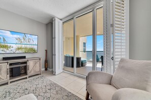 Condo, Multiple Beds (Beach Colony East 8C) | Living area | TV - Beach Colony East 8C (Pensacola)