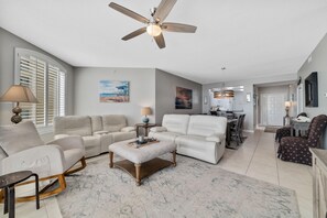 Condo, Multiple Beds (Beach Colony East 8C) | Living area | TV - Beach Colony East 8C (Pensacola)