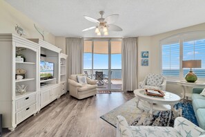 Condo, Multiple Beds (Beach Colony East 13C) | Living area | TV - Beach Colony East 13C (Pensacola)