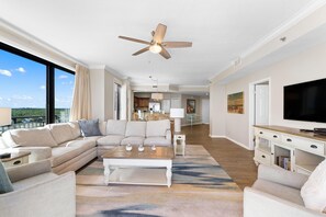 Condo, Multiple Beds (Seachase 905C) | Living area | TV - Seachase 905c (Orange Beach)