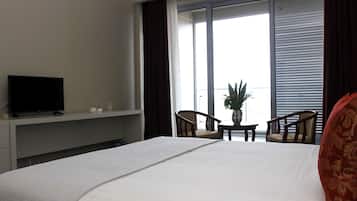 Chambre Supérieure Double ou avec lits jumeaux, patio, vue mer | 1 chambre, Wi-Fi gratuit