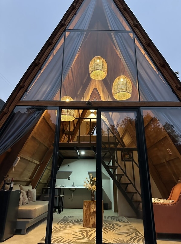 1 bedroom, pillowtop beds, minibar, free WiFi - NIDU Cabañas & Holística (Mineral del Monte)