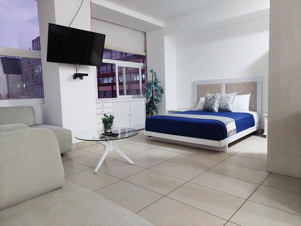 Loft Ville, vue sur la ville | 1 chambre, literie de qualité, couette en duvet