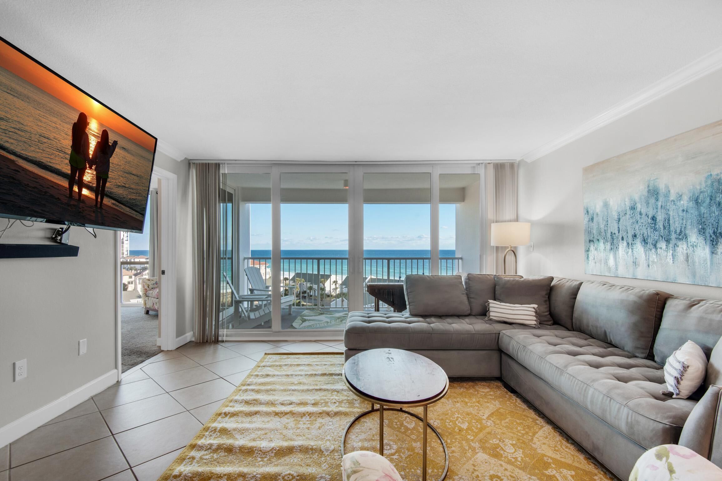 Condo, Multiple Beds (Shoreline Towers 3092) | Living area | TV