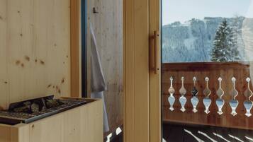 Sauna seca, banheira de hidromassagem, sauna a vapor