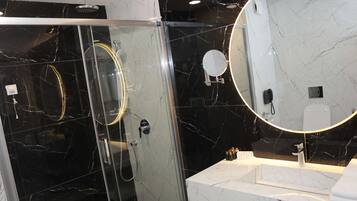 Hair dryer, bathrobes, slippers