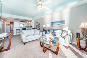 Condo, Multiple Beds (Sea Dunes 603) | Living area | TV - Sea Dunes 603 (Fort Walton Beach)