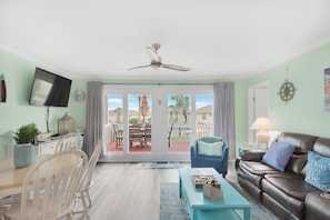 Condo, Multiple Beds (Sandpiper Cove 1079) | Living area | TV - Sandpiper Cove 1079 (Destin)