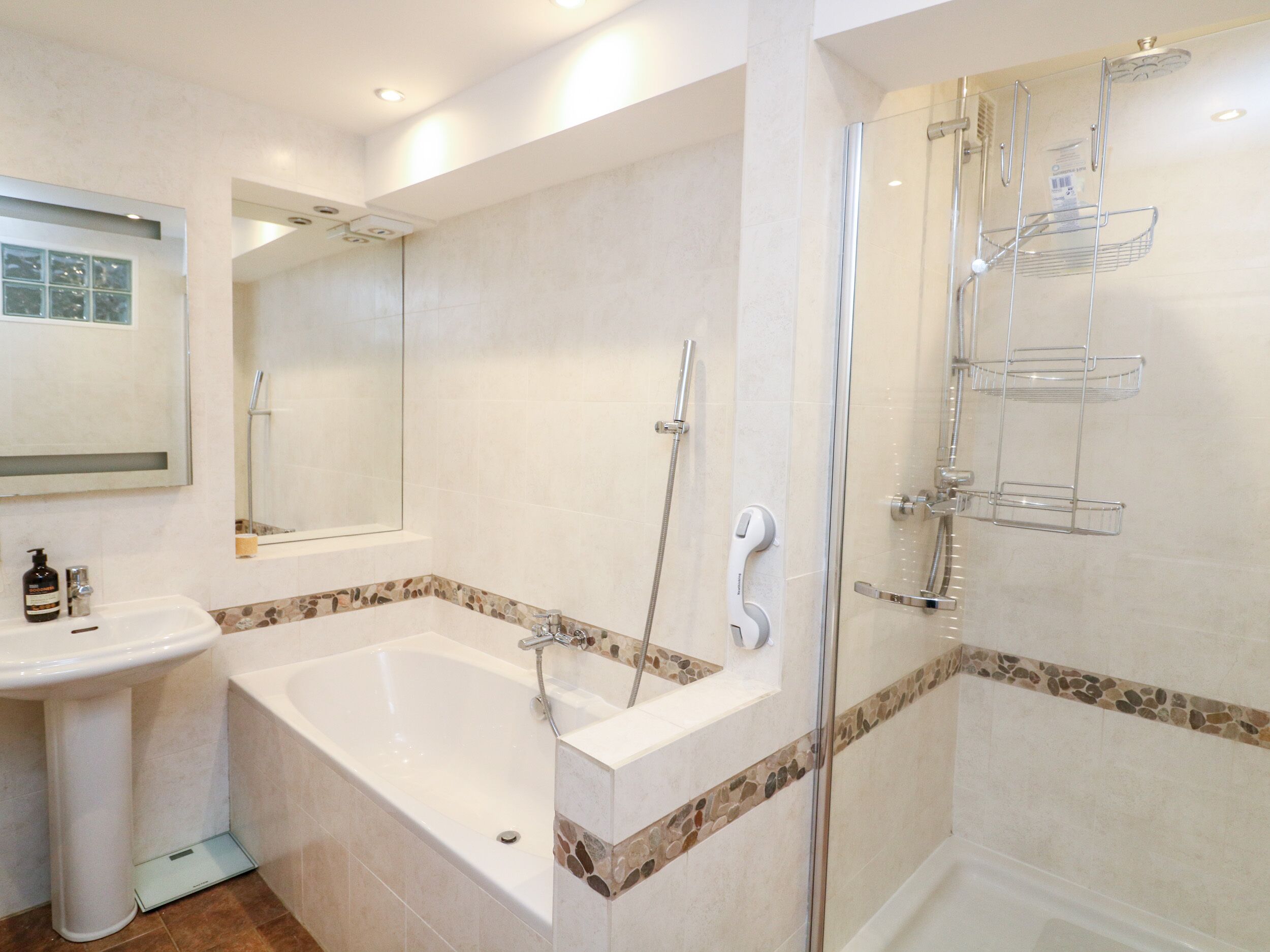 Shower, hair dryer