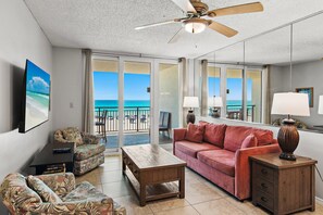 Condo, Multiple Beds (Nautilus 1303) | Living area | TV - Nautilus 1303 (Fort Walton Beach)