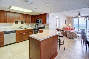 Condo, Multiple Beds (Nautilus 1303) | Private kitchen | Oven, toaster - Nautilus 1303 (Fort Walton Beach)