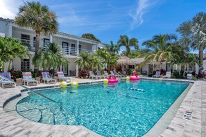 A heated pool